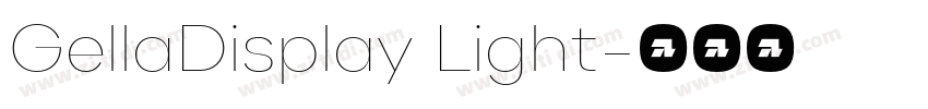 GellaDisplay Light字体转换